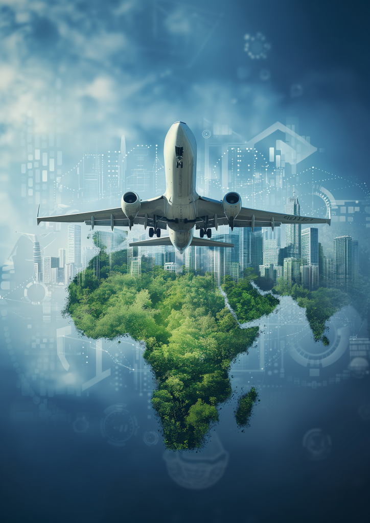 Airplane from green world